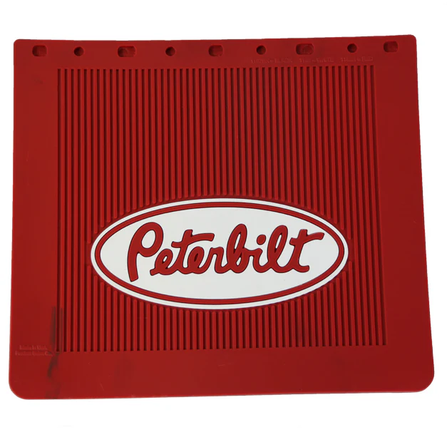 PACCAR MUDFLAP-14X16 RED W/WHT 1159R PACCAR MUDFLAP-14X16 RED W/WHT 1159R